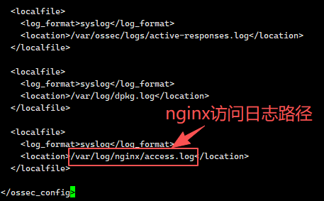 nginx访问日志路径